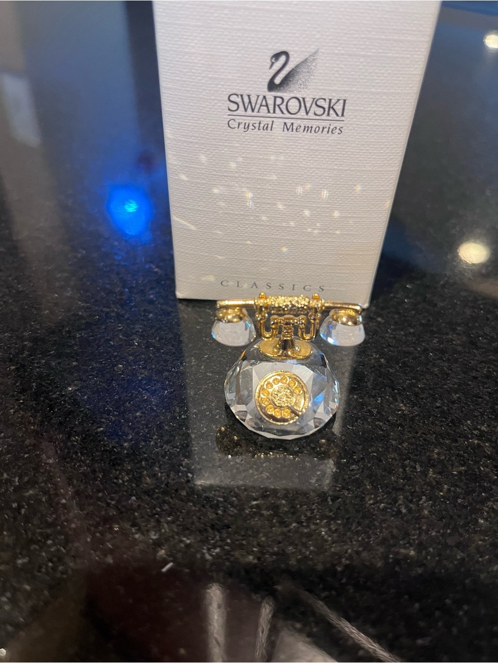 Swarovski Crystals Retired Rotary Phone from Memories Collection